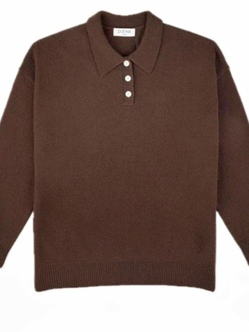 parke Polo Sweater Brown Size XS